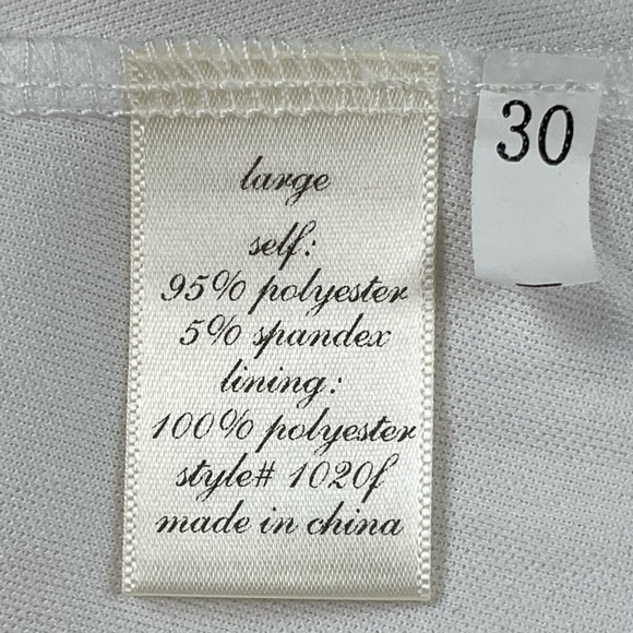 NWT Francesca’s Blue Rain Ivory Textured Dress with Back Bow Size Large - Picture 9 of 12